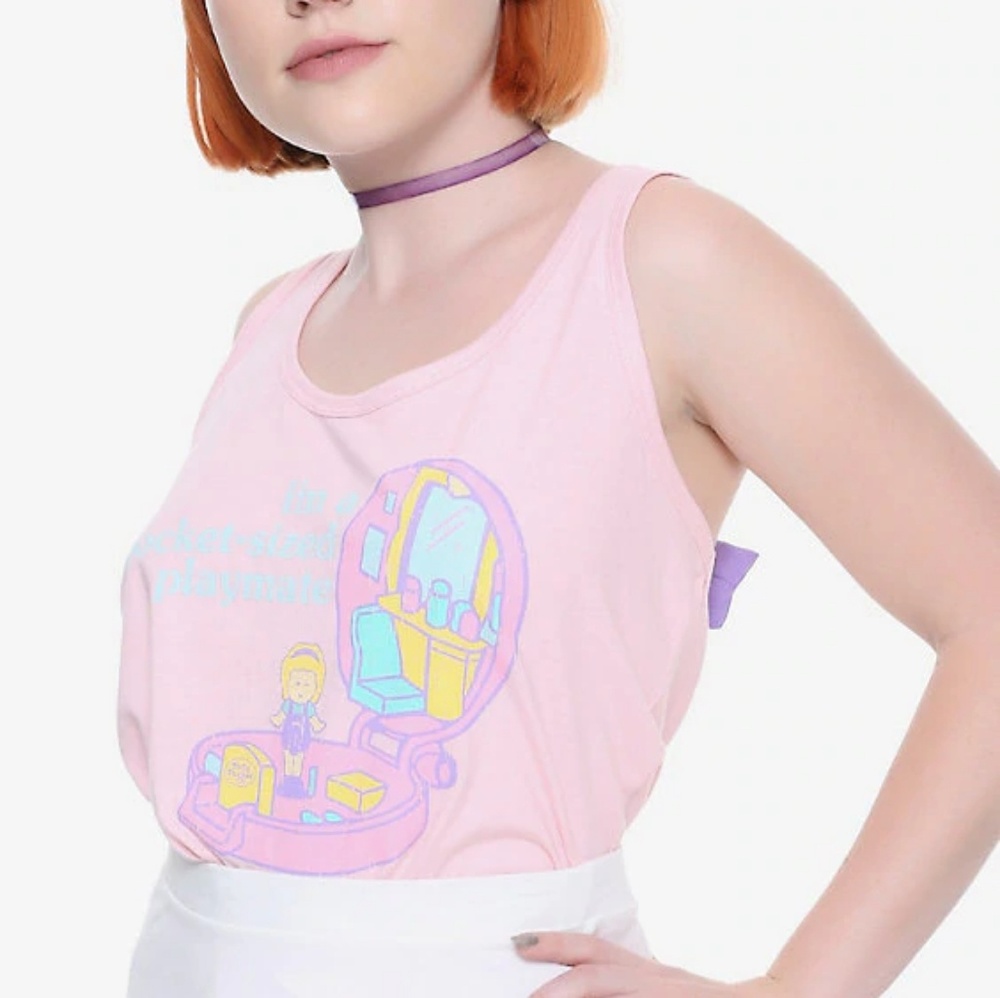 Polly pocket hot topic bow back tank